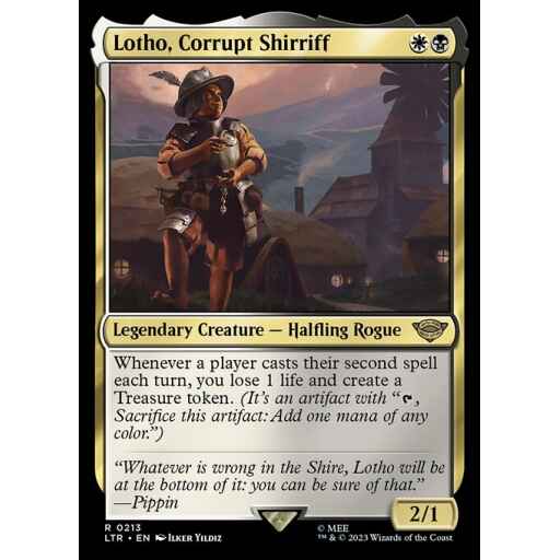 The Lord of the Rings: Tales of Middle-earth - 213 - Lotho, Corrupt Shirriff - Rare - WB - Non-foil