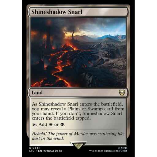 Tales of Middle-earth Commander - 331 - Shineshadow Snarl - Rare - C - Non-foil