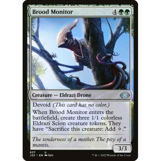 Jumpstart 2022 - 637 - Brood Monitor - Uncommon - C - Non-foil