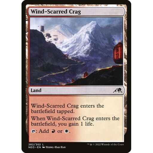 Kamigawa: Neon Dynasty - 282 - Wind-Scarred Crag - Common - C - Non-foil