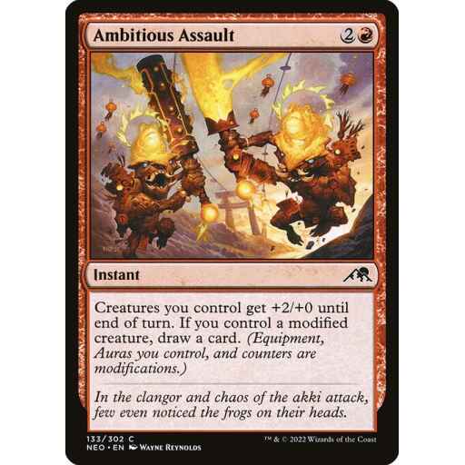 Kamigawa: Neon Dynasty - 133 - Ambitious Assault - Common - R - Non-foil