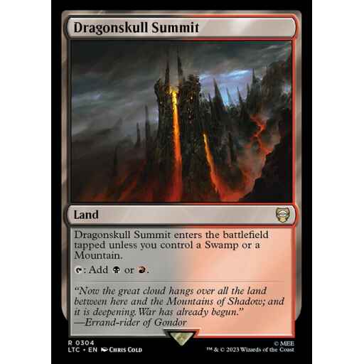 Tales of Middle-earth Commander - 304 - Dragonskull Summit - Rare - C - Non-foil