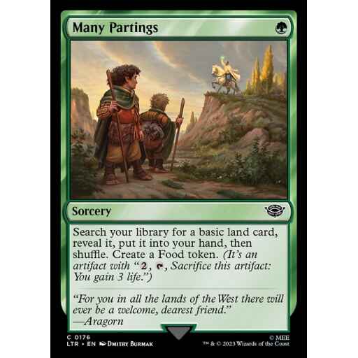 The Lord of the Rings: Tales of Middle-earth - 176 - Many Partings - Common - G - Foil