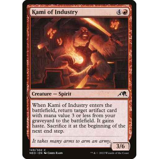 Kamigawa: Neon Dynasty - 149 - Kami of Industry - Common - R - Non-foil