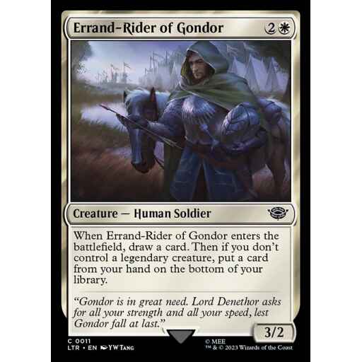 The Lord of the Rings: Tales of Middle-earth - 11 - Errand-Rider of Gondor - Common - W - Non-foil
