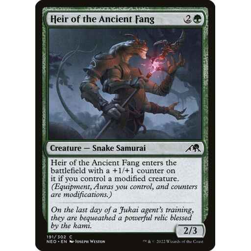 Kamigawa: Neon Dynasty - 191 - Heir of the Ancient Fang - Common - G - Non-foil