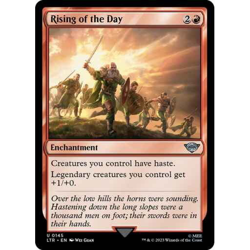 The Lord of the Rings: Tales of Middle-earth - 145 - Rising of the Day - Uncommon - R - Non-foil