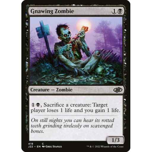 Jumpstart 2022 - 419 - Gnawing Zombie - Common - B - Non-foil