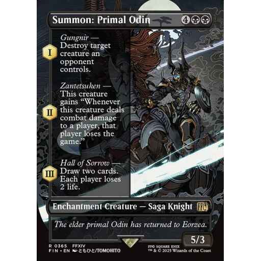 Final Fantasy - 365 - Summon: Primal Odin - Rare - B - Non-foil