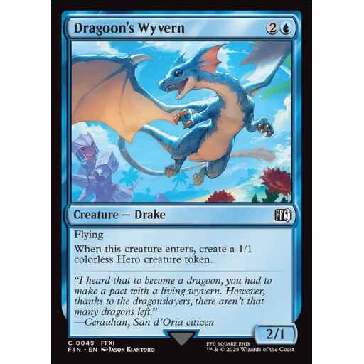 Final Fantasy - 49 - Dragoon's Wyvern - Common - U - Foil
