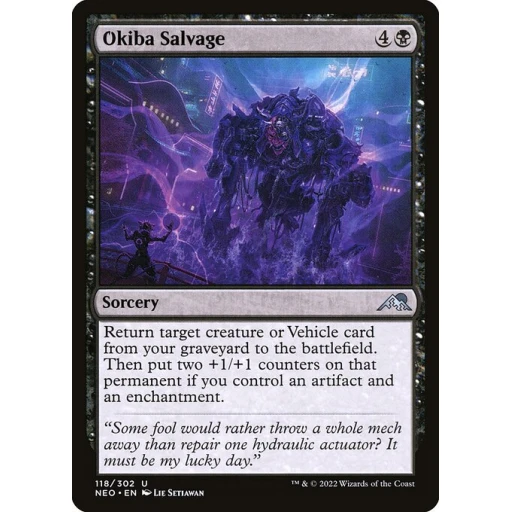 Kamigawa: Neon Dynasty - 118 - Okiba Salvage - Uncommon - B - Non-foil