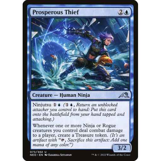 Kamigawa: Neon Dynasty - 73 - Prosperous Thief - Uncommon - U - Non-foil