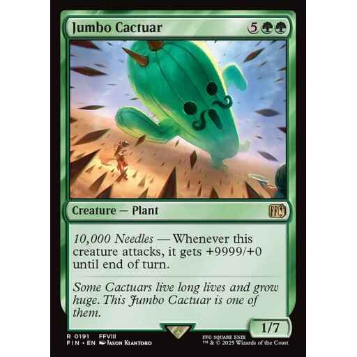Final Fantasy - 191 - Jumbo Cactuar - Rare - G - Non-foil