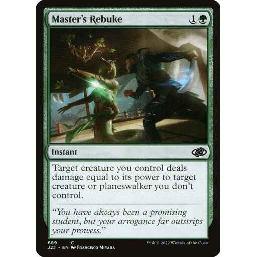 Jumpstart 2022 - 689 - Master's Rebuke - Common - G - Non-foil