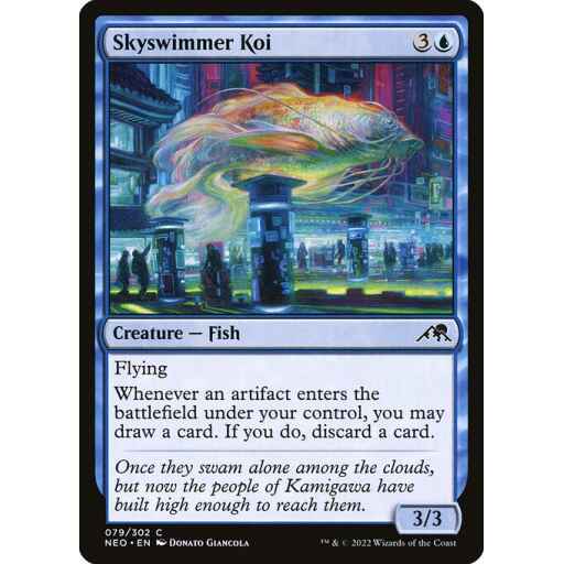 Kamigawa: Neon Dynasty - 79 - Skyswimmer Koi - Common - U - Non-foil