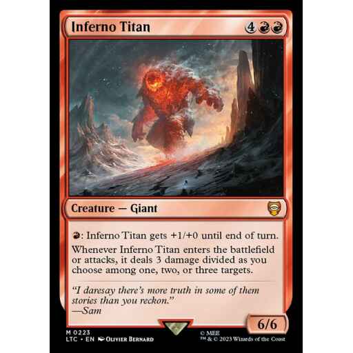 Tales of Middle-earth Commander - 223 - Inferno Titan - Mythic - R - Non-foil