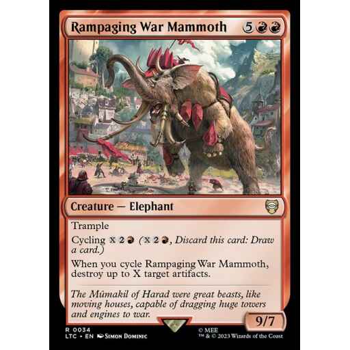 Tales of Middle-earth Commander - 34 - Rampaging War Mammoth - Rare - R - Non-foil