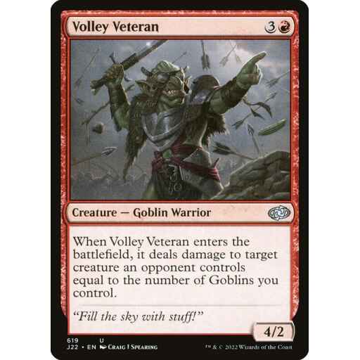 Jumpstart 2022 - 619 - Volley Veteran - Uncommon - R - Non-foil