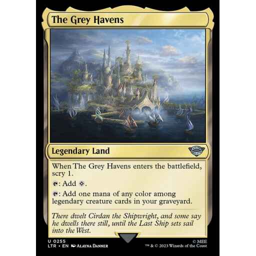 The Lord of the Rings: Tales of Middle-earth - 255 - The Grey Havens - Uncommon - C - Non-foil