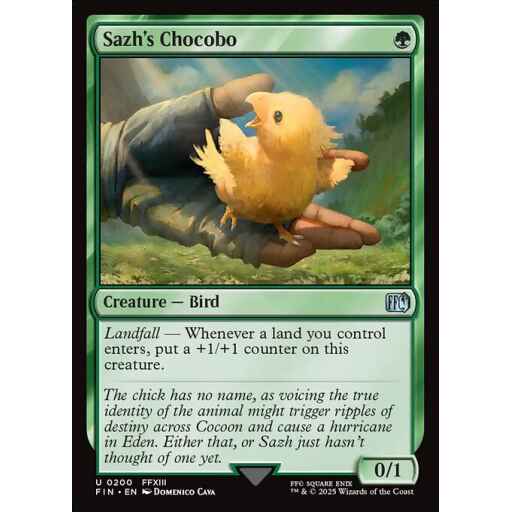Final Fantasy - 200 - Sazh's Chocobo - Uncommon - G - Non-foil