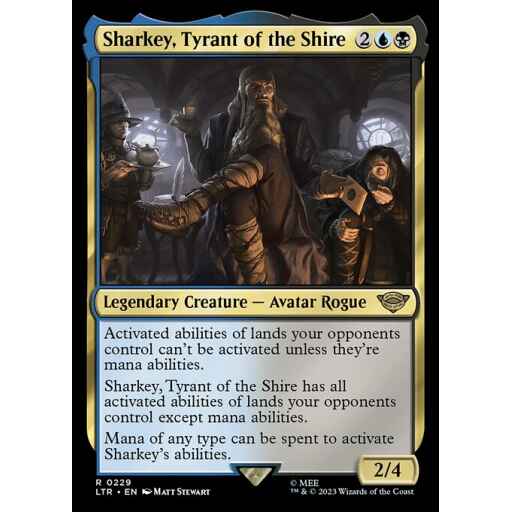 The Lord of the Rings: Tales of Middle-earth - 229 - Sharkey, Tyrant of the Shire - Rare - UB - Non-foil