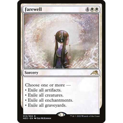 Kamigawa: Neon Dynasty - 13 - Farewell - Rare - W - Foil