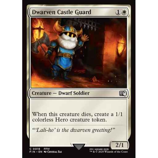 Final Fantasy - 18 - Dwarven Castle Guard - Common - W - Foil