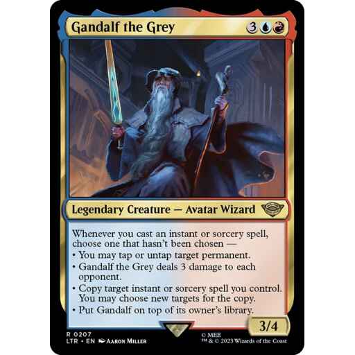 The Lord of the Rings: Tales of Middle-earth - 207 - Gandalf the Grey - Rare - UR - Non-foil