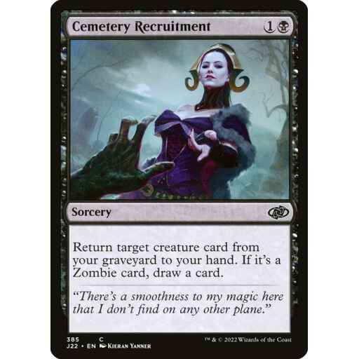 Jumpstart 2022 - 385 - Cemetery Recruitment - Common - B - Non-foil