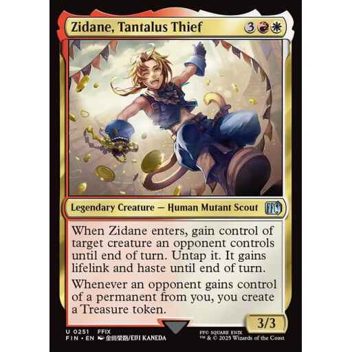 Final Fantasy - 251 - Zidane, Tantalus Thief - Uncommon - WR - Foil