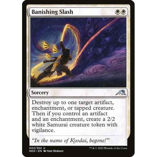Kamigawa: Neon Dynasty - 3 - Banishing Slash - Uncommon - W - Non-foil