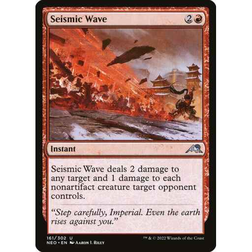 Kamigawa: Neon Dynasty - 161 - Seismic Wave - Uncommon - R - Non-foil