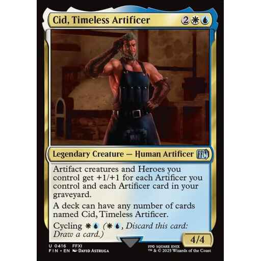 Final Fantasy - 416 - Cid, Timeless Artificer - Uncommon - WU - Non-foil