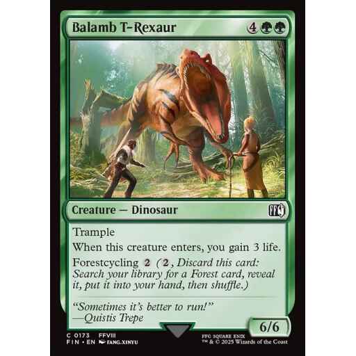 Final Fantasy - 173 - Balamb T-Rexaur - Common - G - Foil