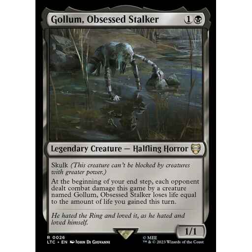 Tales of Middle-earth Commander - 26 - Gollum, Obsessed Stalker - Rare - B - Non-foil