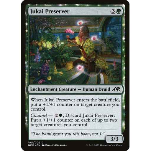 Kamigawa: Neon Dynasty - 195 - Jukai Preserver - Common - G - Foil