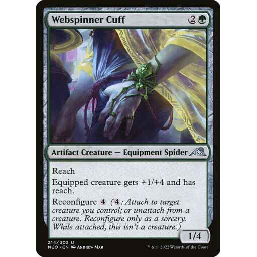 Kamigawa: Neon Dynasty - 214 - Webspinner Cuff - Uncommon - G - Non-foil