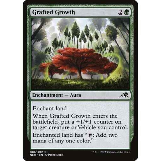 Kamigawa: Neon Dynasty - 188 - Grafted Growth - Common - G - Non-foil