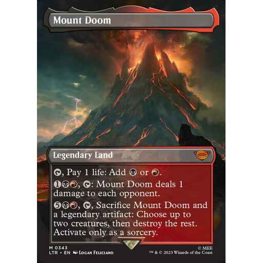 The Lord of the Rings: Tales of Middle-earth - 343 - Mount Doom - Mythic - C - Non-foil