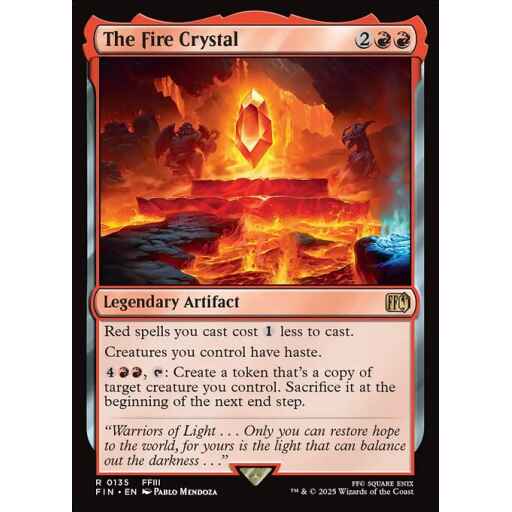 Final Fantasy - 135 - The Fire Crystal - Rare - R - Non-foil