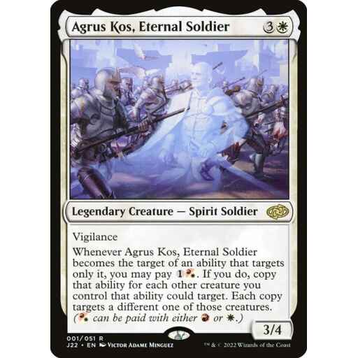 Jumpstart 2022 - 1 - Agrus Kos, Eternal Soldier - Rare - W - Non-foil