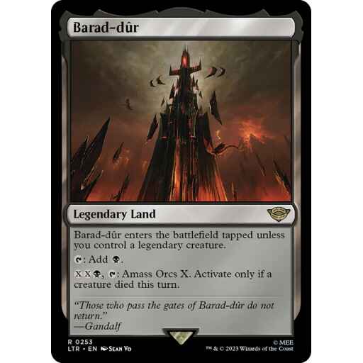 The Lord of the Rings: Tales of Middle-earth - 253 - Barad-dûr - Rare - C - Foil