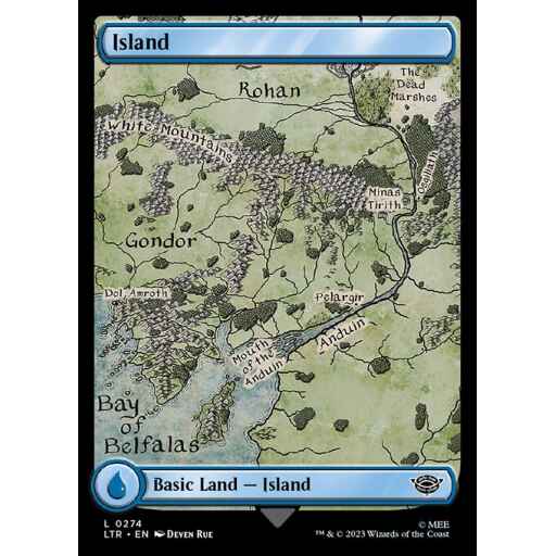 The Lord of the Rings: Tales of Middle-earth - 274 - Island - Common - C - Non-foil