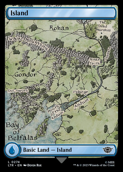 The Lord of the Rings: Tales of Middle-earth - 274 - Island - Common - C - Non-foil