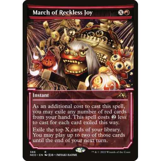 Kamigawa: Neon Dynasty - 386 - March of Reckless Joy - Rare - R - Non-foil