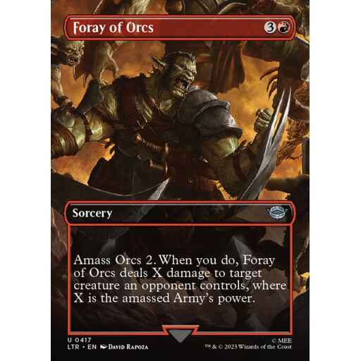 The Lord of the Rings: Tales of Middle-earth - 417 - Foray of Orcs - Uncommon - R - Non-foil