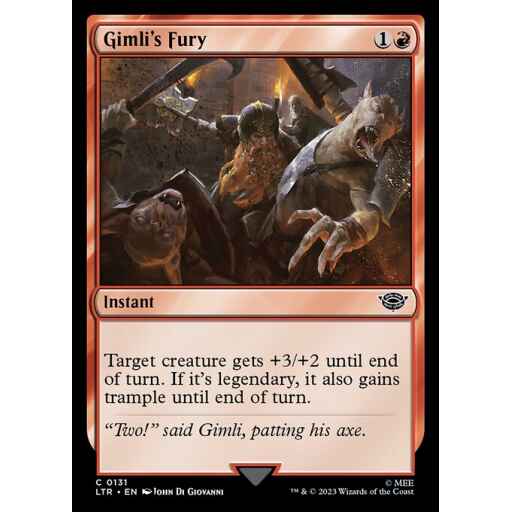 The Lord of the Rings: Tales of Middle-earth - 131 - Gimli's Fury - Common - R - Non-foil