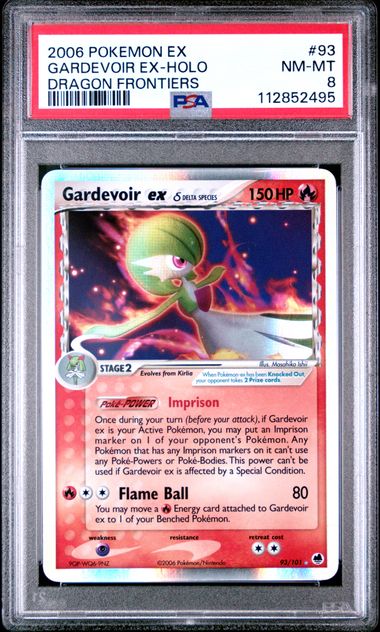 PSA 8 Near Mint - 2006 Pokemon EX Dragon Frontiers Gardevoir ex #93