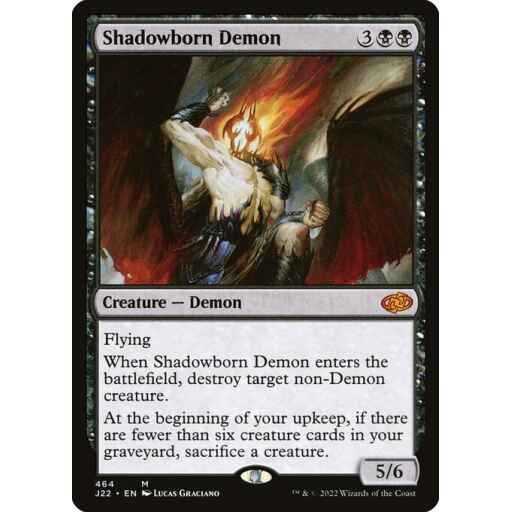 Jumpstart 2022 - 464 - Shadowborn Demon - Mythic - B - Non-foil