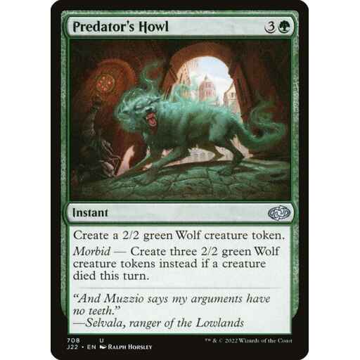 Jumpstart 2022 - 708 - Predator's Howl - Uncommon - G - Non-foil